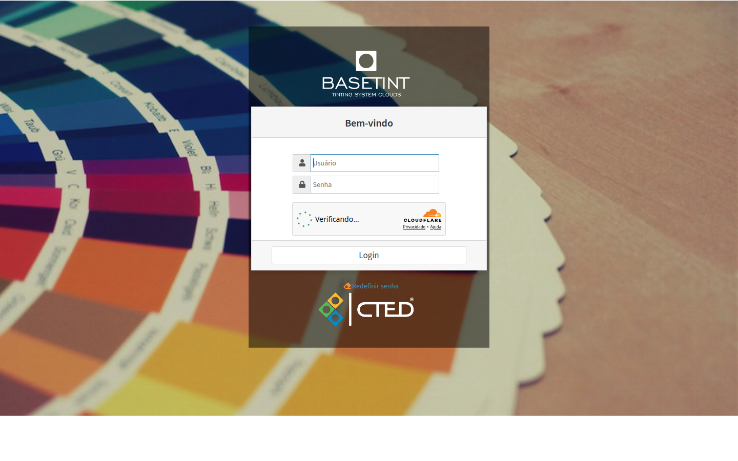 Tela do site Basetint