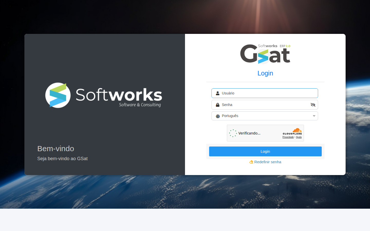 Tela do sistema GSAT2